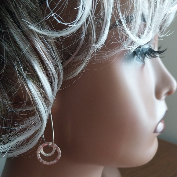 Vintage Jewelry - Vintage Sterling Silver Hoop Earrings